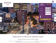 Tablet Screenshot of mercuresydney.com.au
